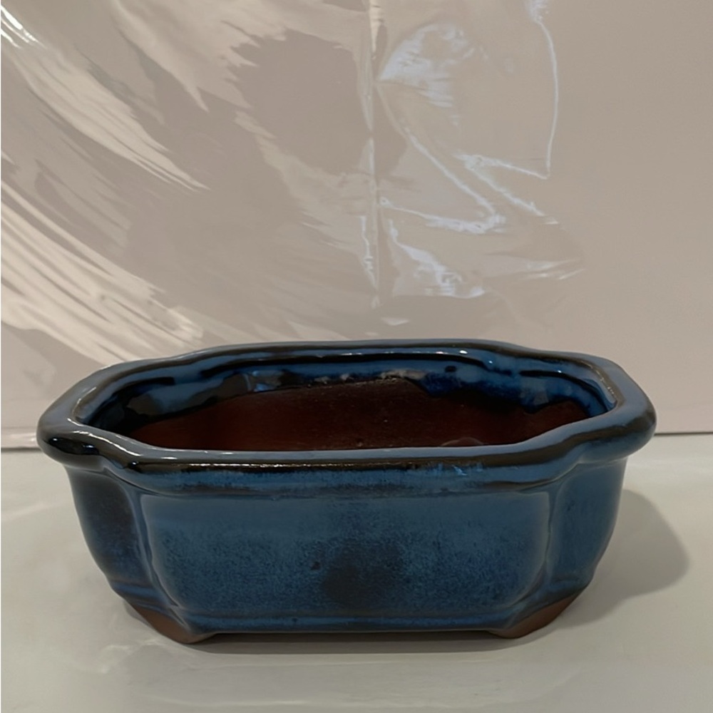 Blue Ceramic Planter
